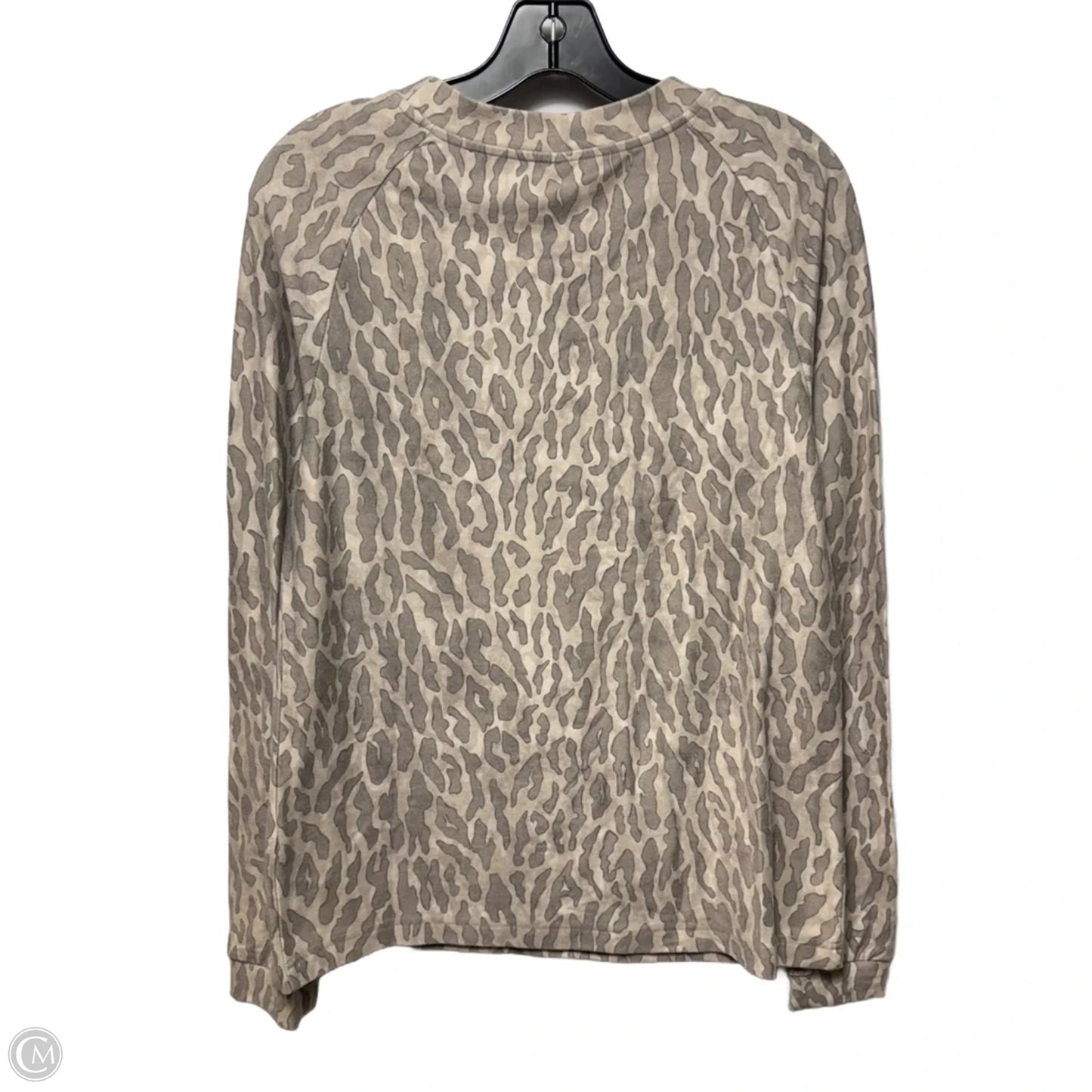Athletic Top Long Sleeve Crewneck By Varley In Animal Print, Size: S