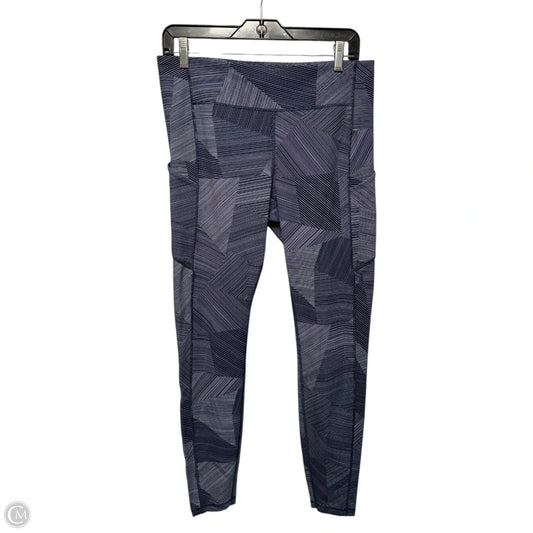 Athletic Leggings By Lululemon In Blue & White, Size: 10