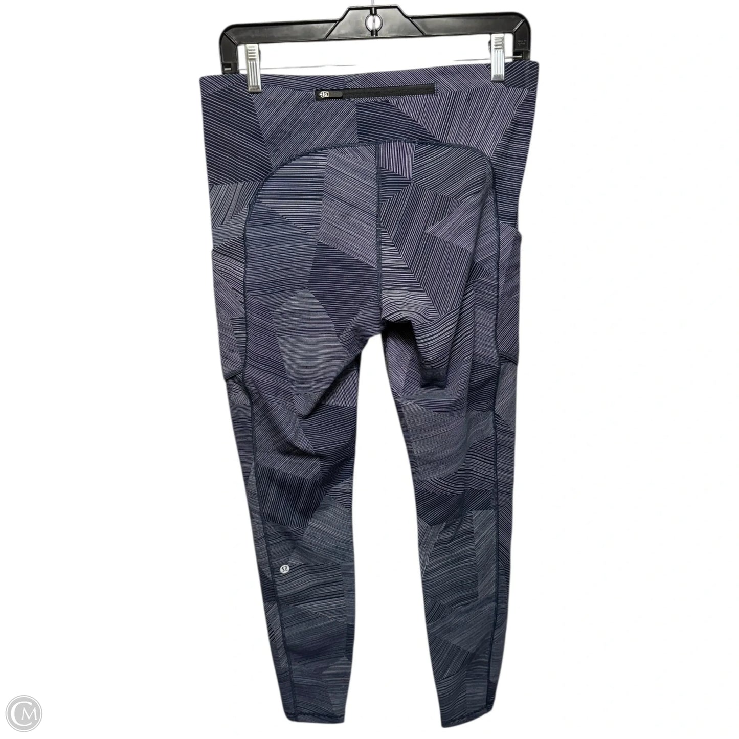 Athletic Leggings By Lululemon In Blue & White, Size: 10