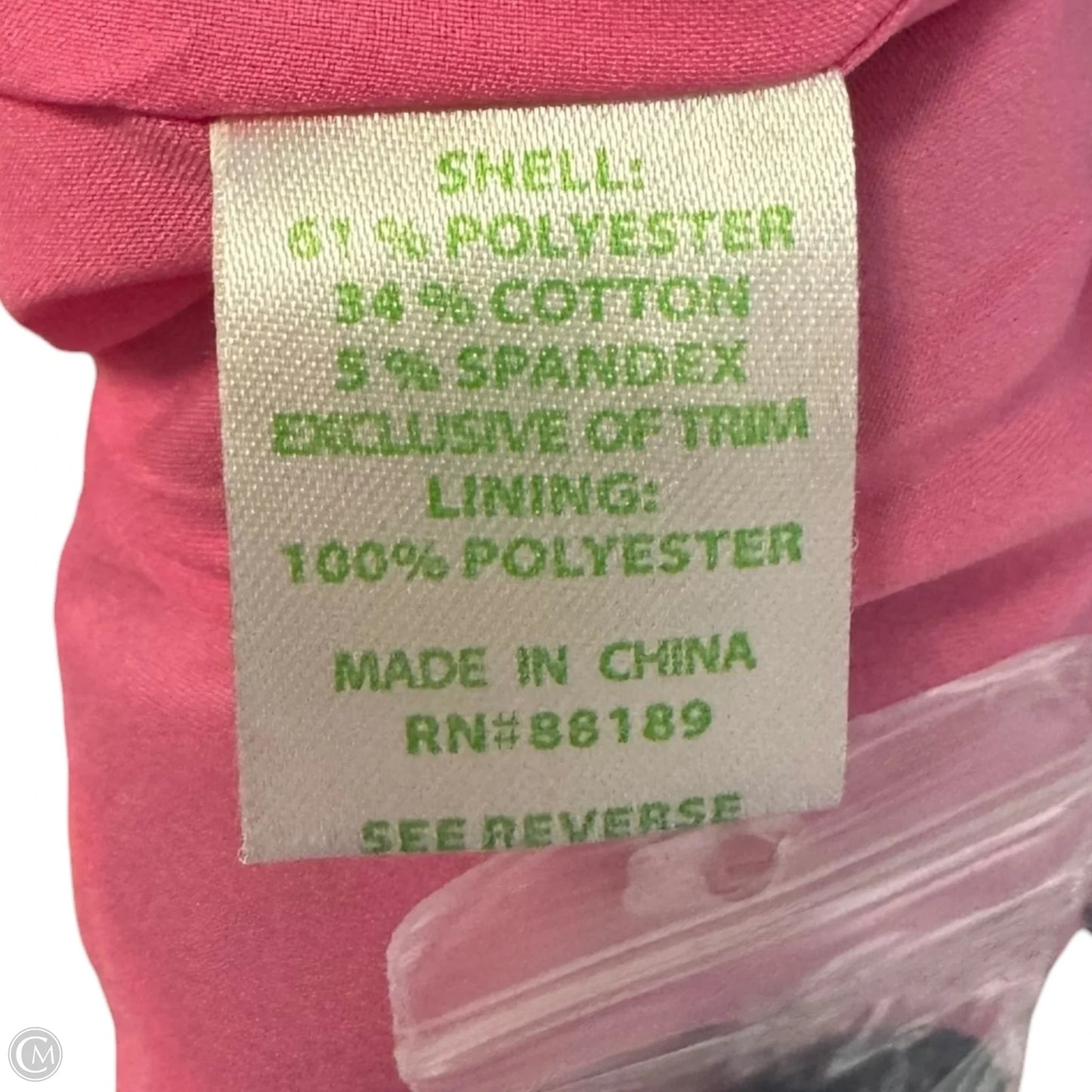 Gather Neckline Jacket Designer By Lilly Pulitzer In Navy & White, Size: Xl