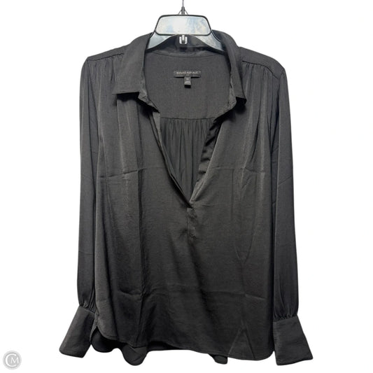 Top Long Sleeve By Banana Republic In Black, Size: Xl