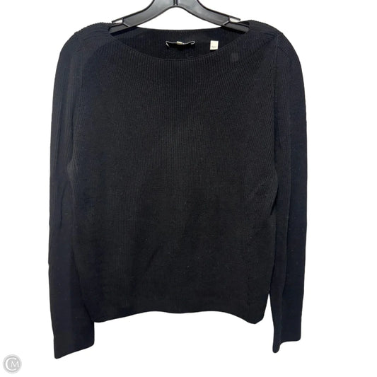 100% Cotton Pullover Sweater By Vince In Black, Size: M