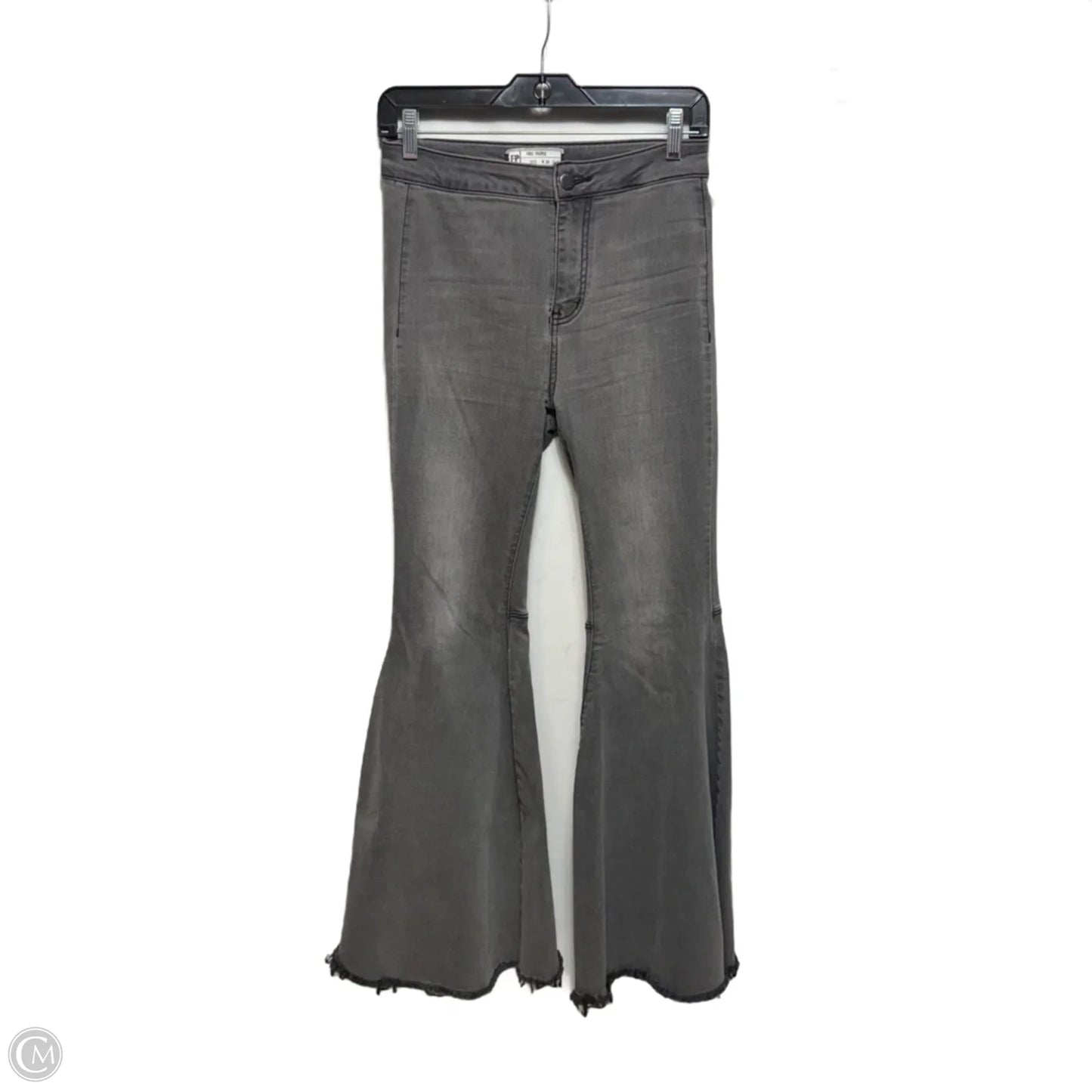Jeans Flared By Free People In Grey, Size: 2/26 Short