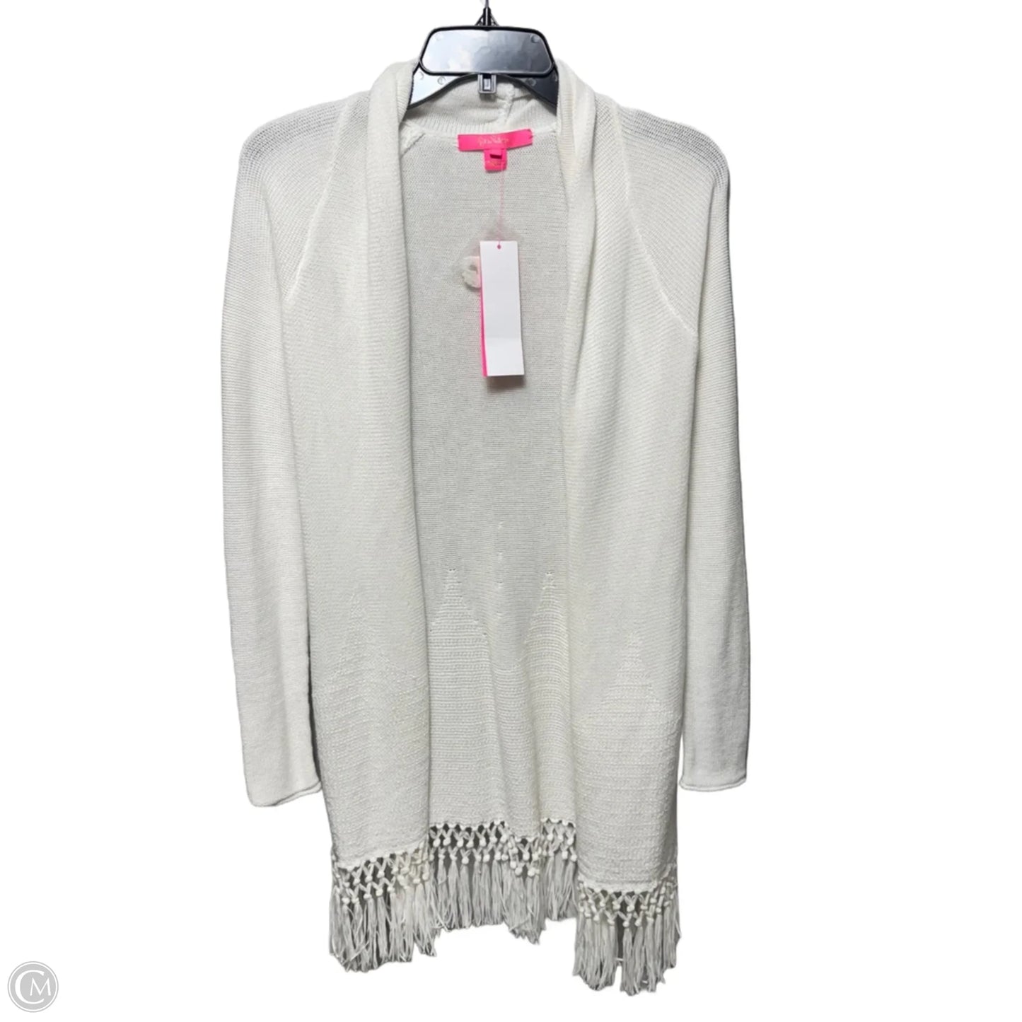 Tatum Sweater Cardigan Designer By Lilly Pulitzer In Cream, Size: Xs