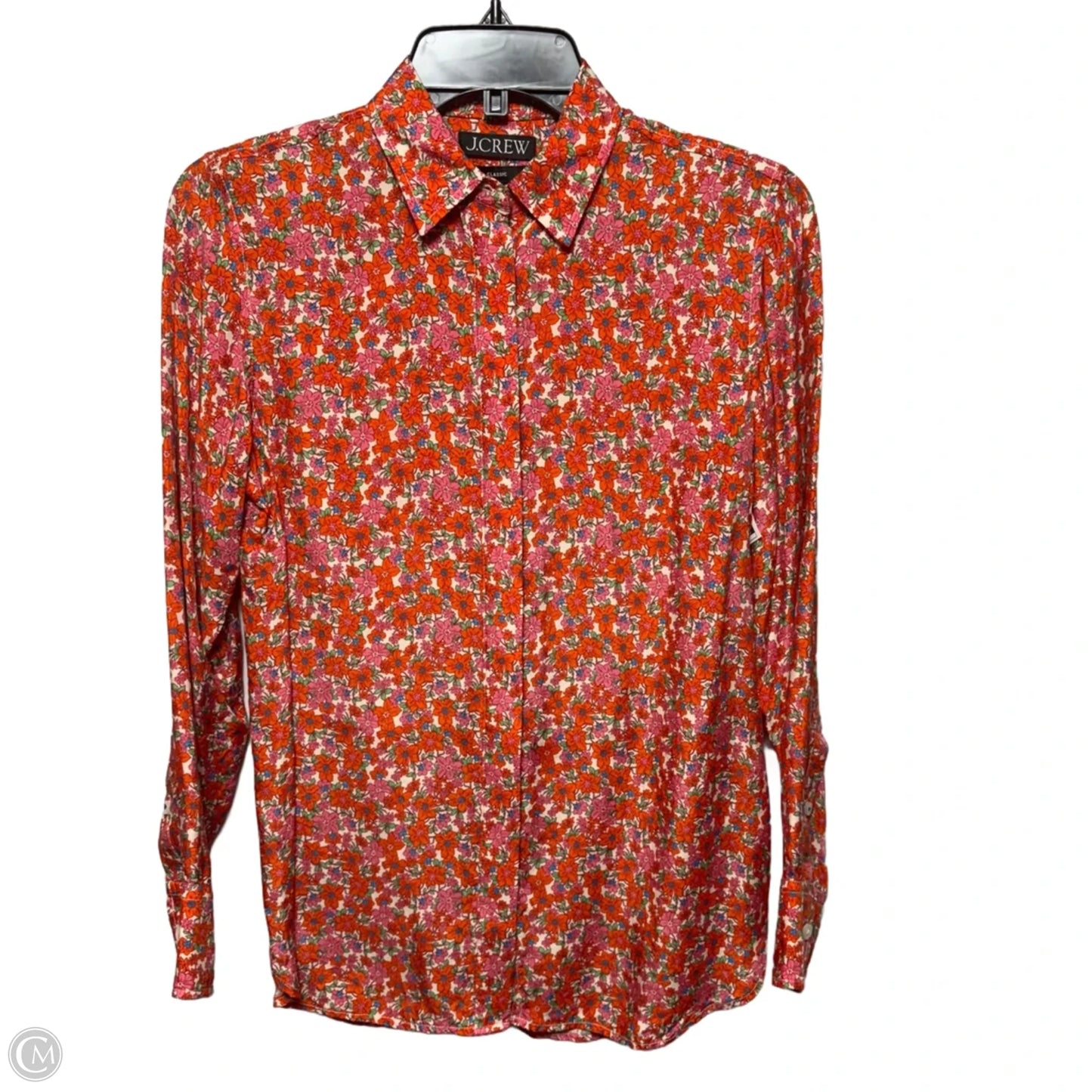 Top Long Sleeve By J. Crew In Floral Print, Size: 0