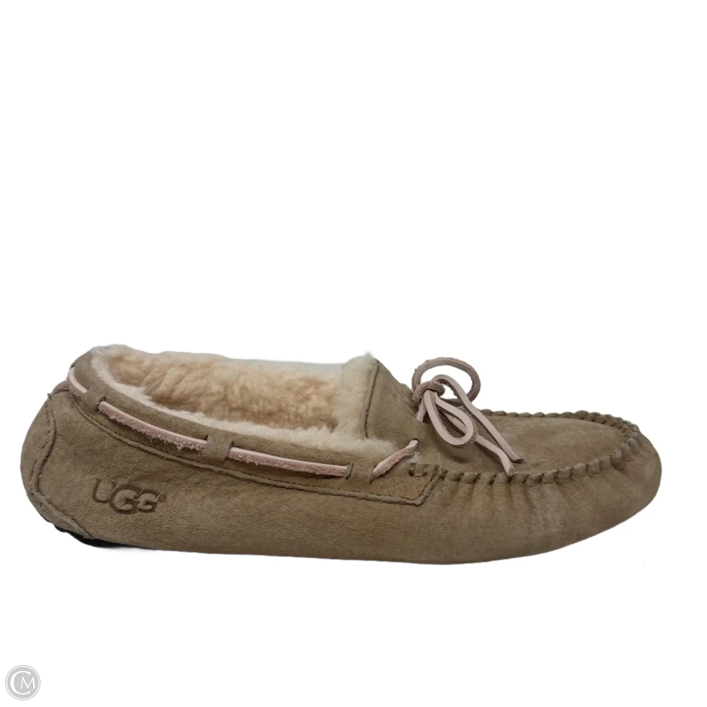 Dakota Slippers Designer By Ugg In Cream, Size: 11