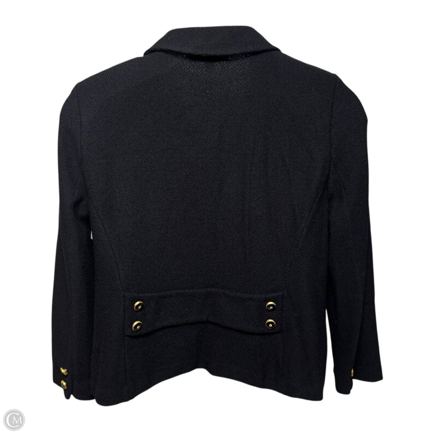 Blazer Luxury Designer By St John Collection In Black, Size: 14