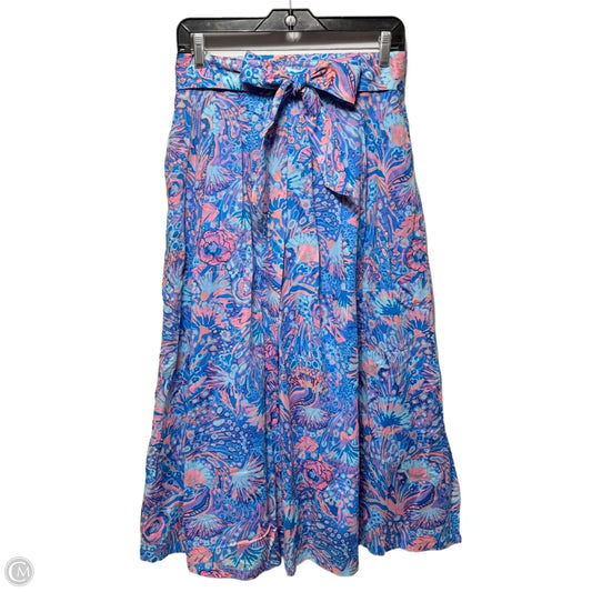 Belted Skirt Maxi By Talbots In Multi, Size: 6p