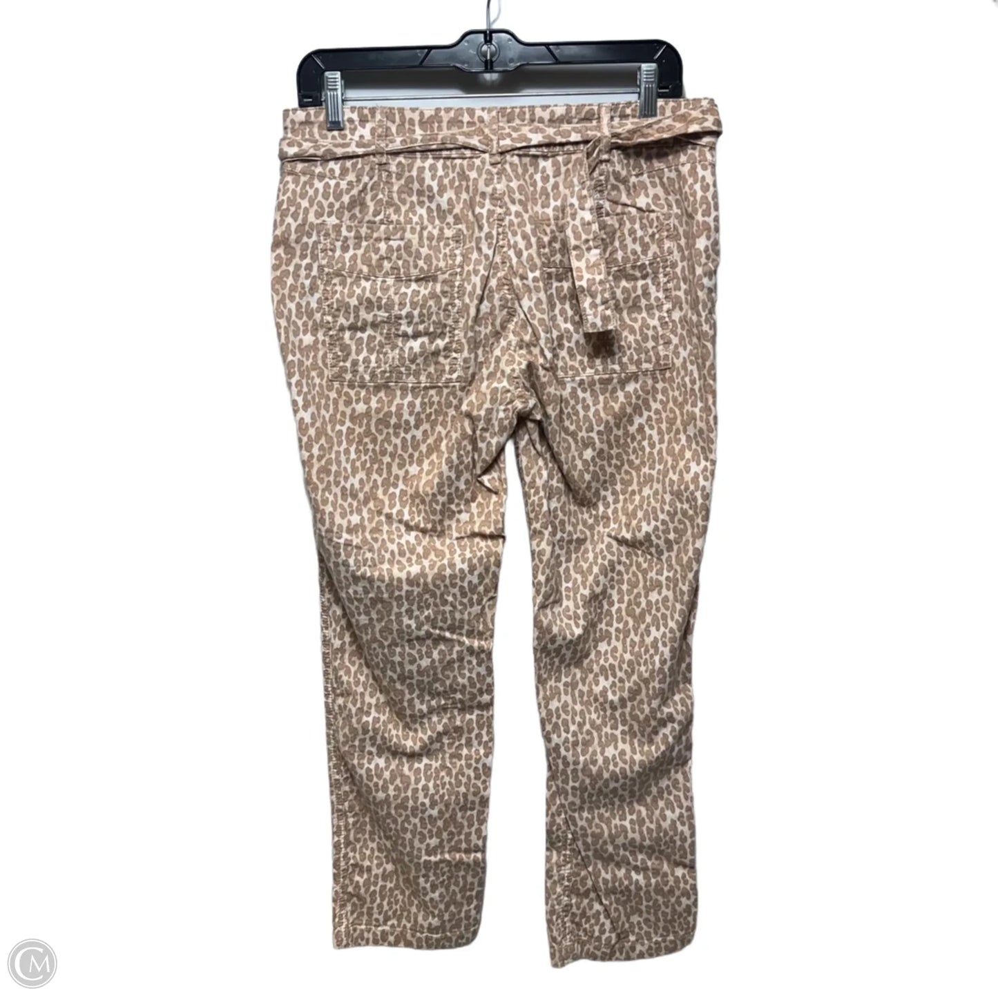 The Wanderer Utility Pants By Anthropologie In Leopard Print, Size: 8