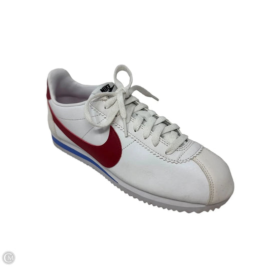 Cortez Shoes Athletic By Nike In Blue & Red & White, Size: 8.5