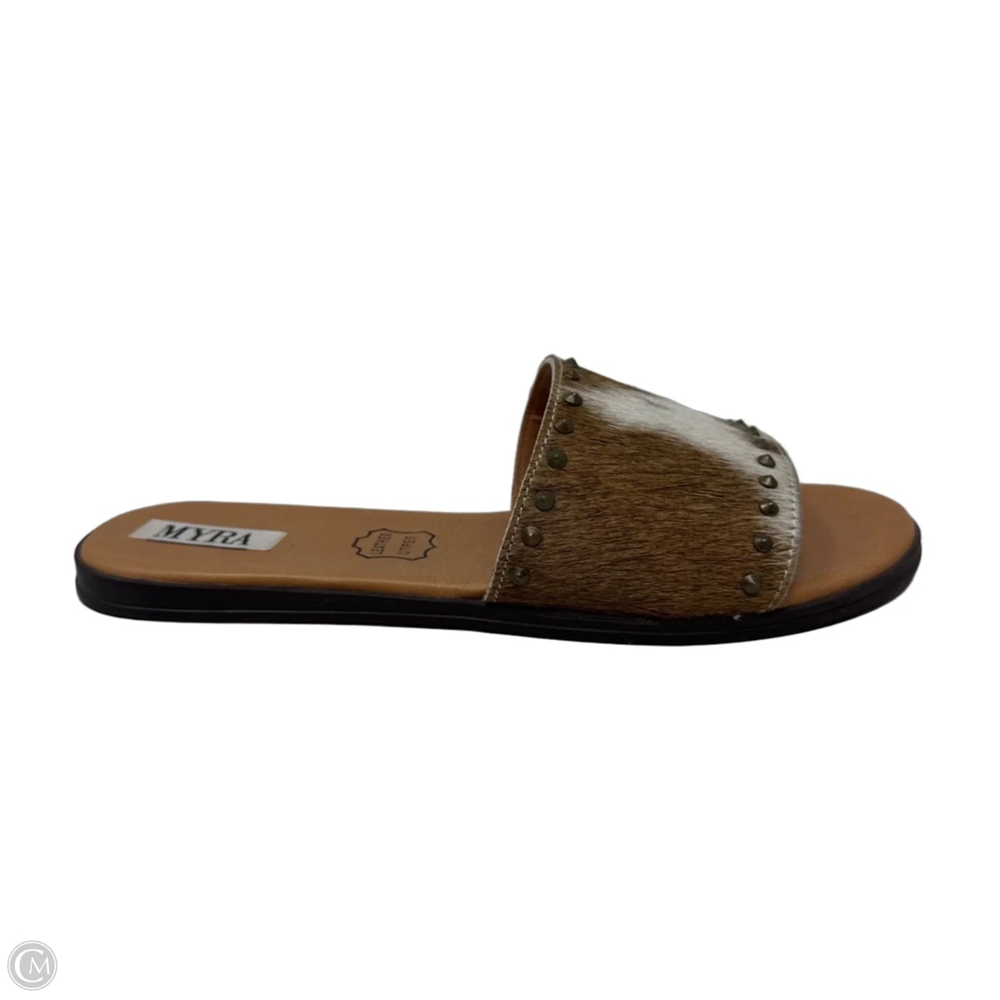 Sandals Flats By Myra In Animal Print, Size: 7