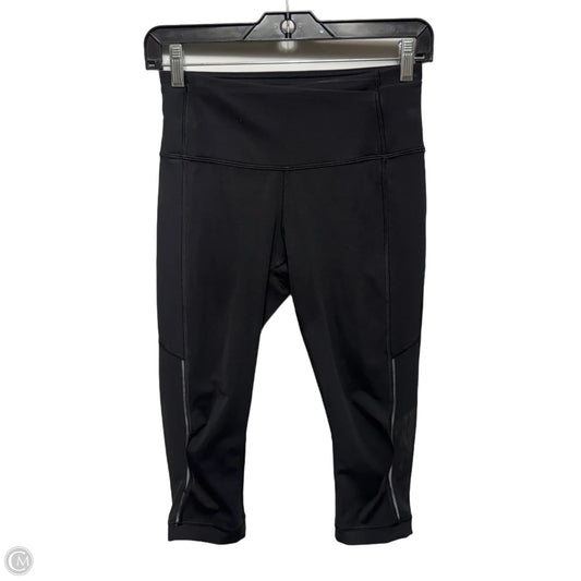 Athletic Capris By Lululemon In Black, Size: 4
