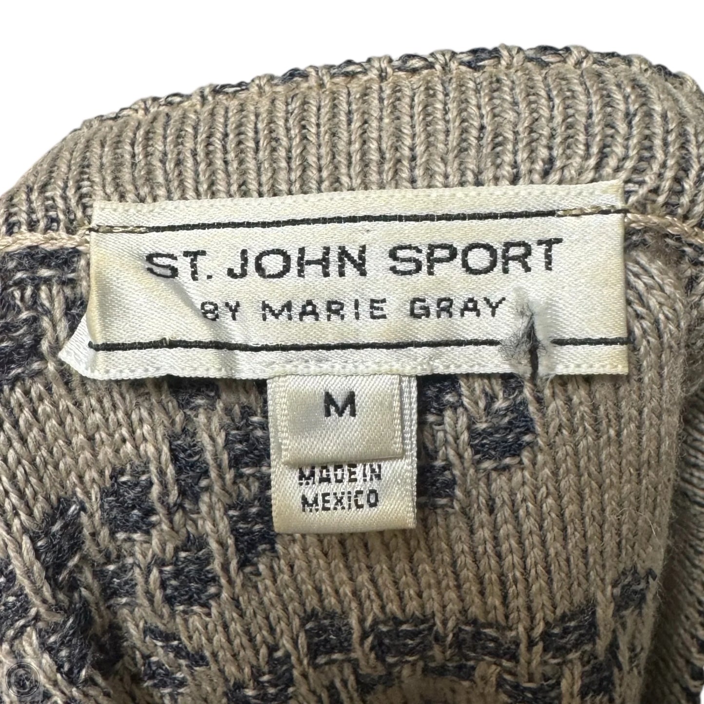 Vest Sweater By St John Knits In Grey, Size: M