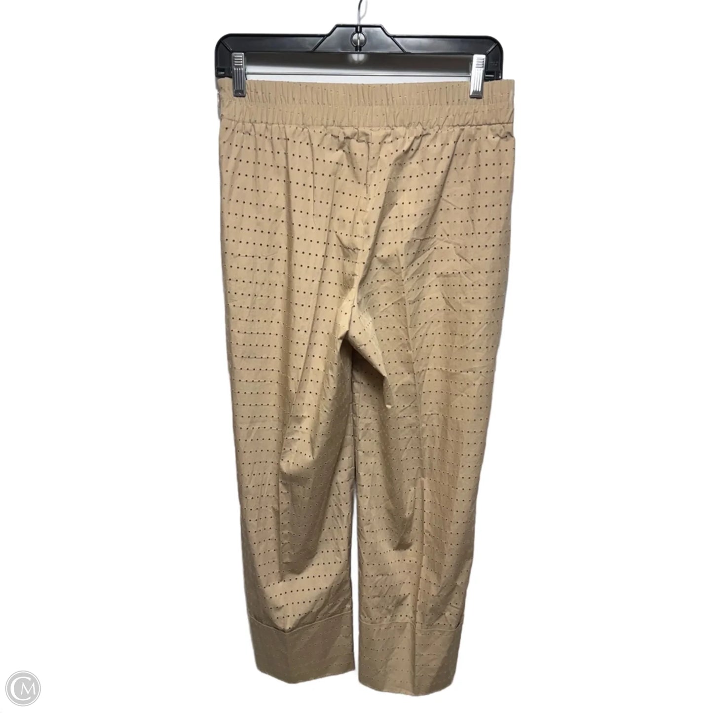 Farell Wide Cuff Crop Pants By Akris In Tan, Size: 6