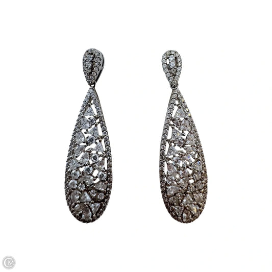 Teardrop Dangle Earrings Sterling Silver