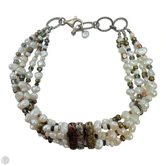 Multi Strand Pearl Bracelet Sterling Silver By Silpada