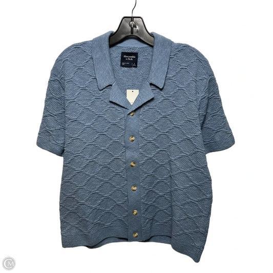 Knit Top Short Sleeve By Abercrombie And Fitch In Blue, Size: S MEN’S