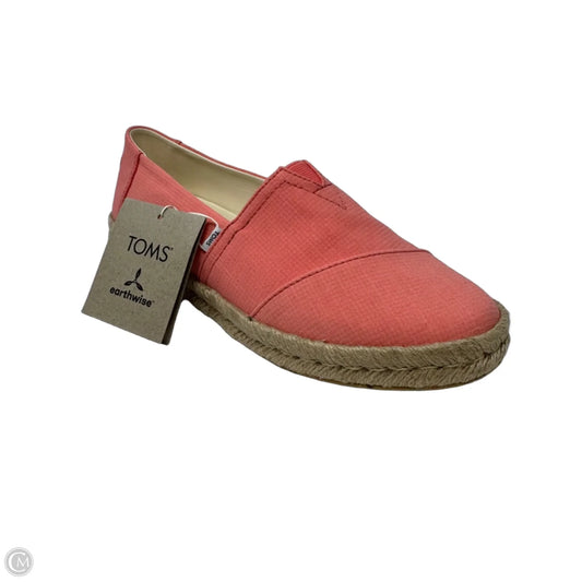 Alpargata Rope 2.0 Shoes Flats By Toms In Shell Pink, Size: 8.5