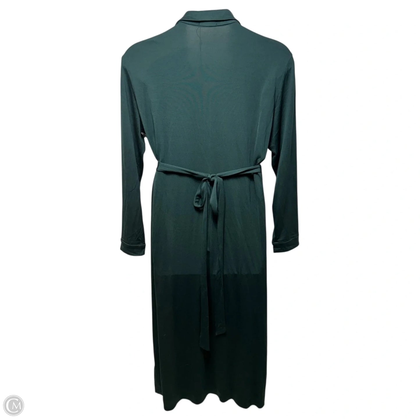 100% Silk Jersey Midi Wrap Dress By Quince In Green, Size: XL