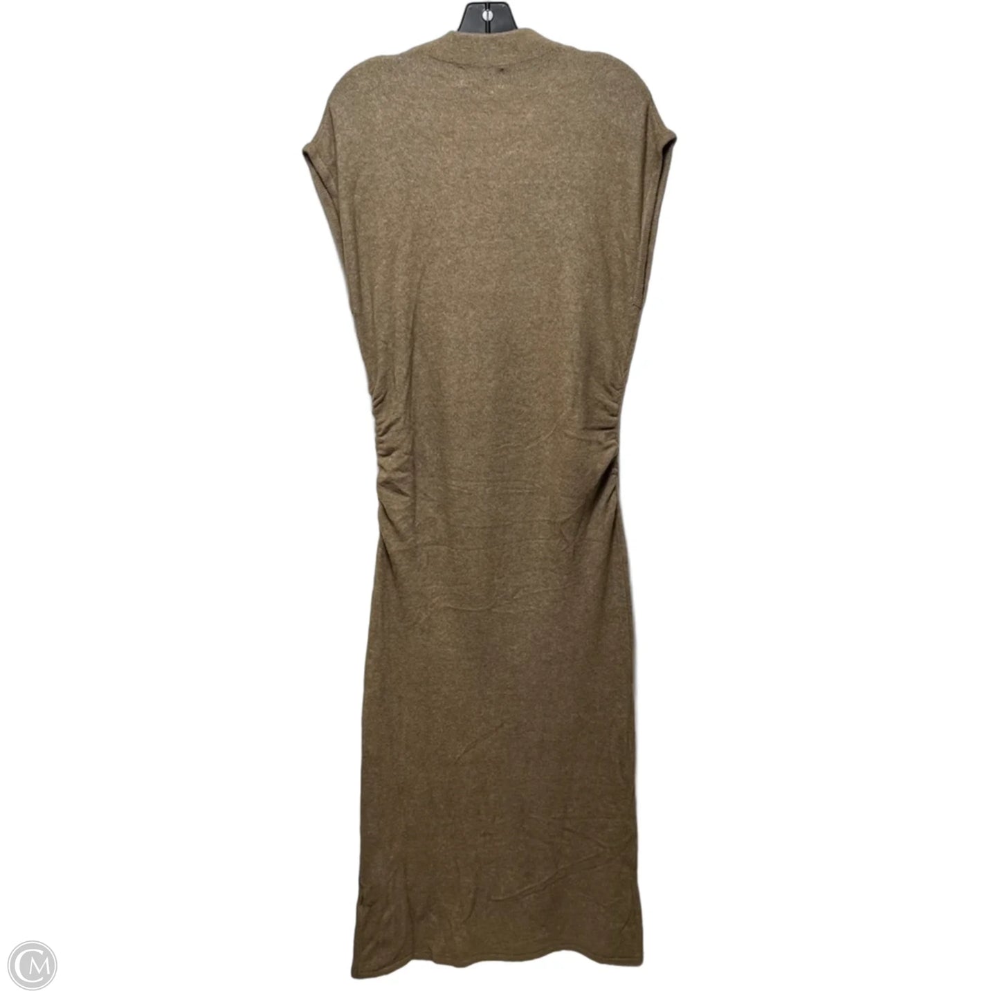 Ruched Waist Dress Sweater By Modern Citizen In Taupe, Size: XL