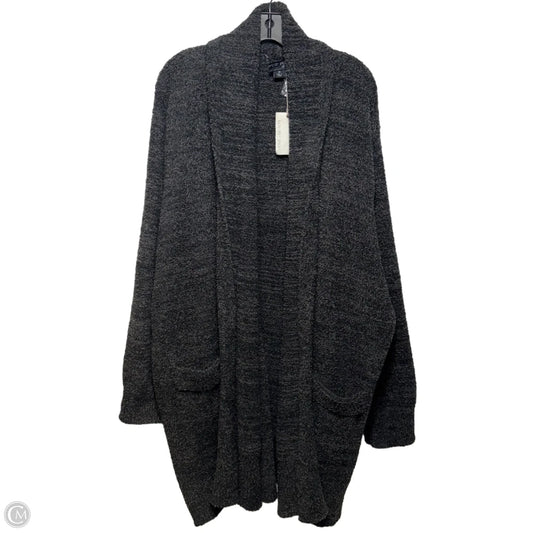 Sweater Cardigan By Barefoot Dreams In Grey, Size: 3x