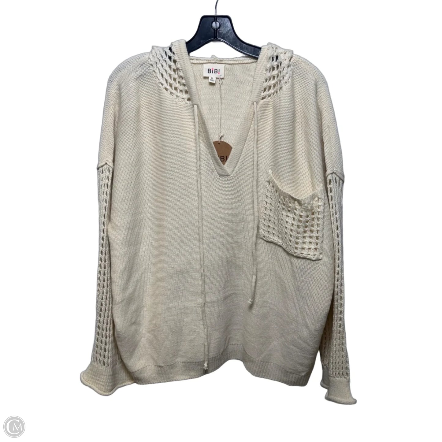 Sweater By Bibi In Cream, Size: Xl