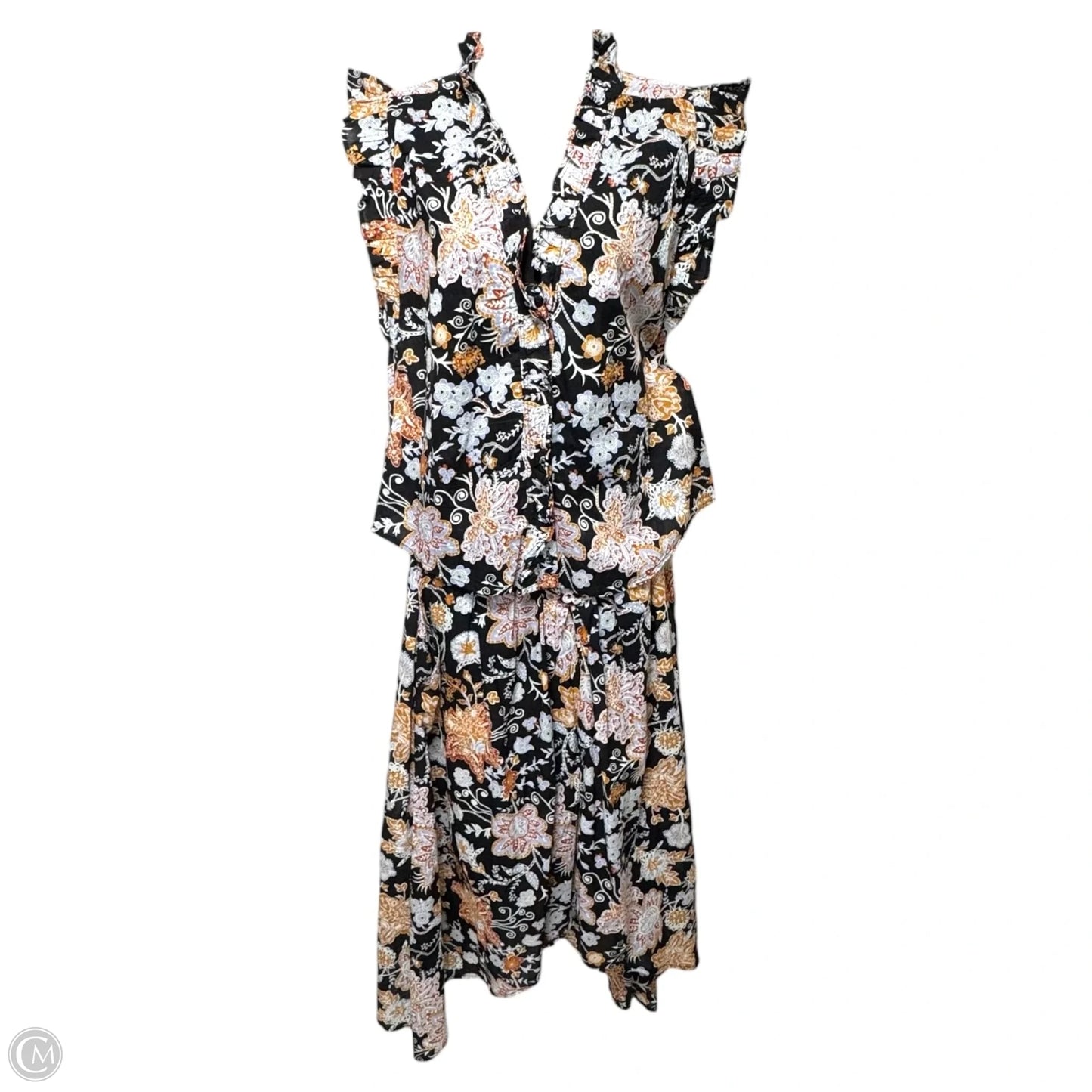 Skirt Set 2pc By Elan In Floral Print, Size: S