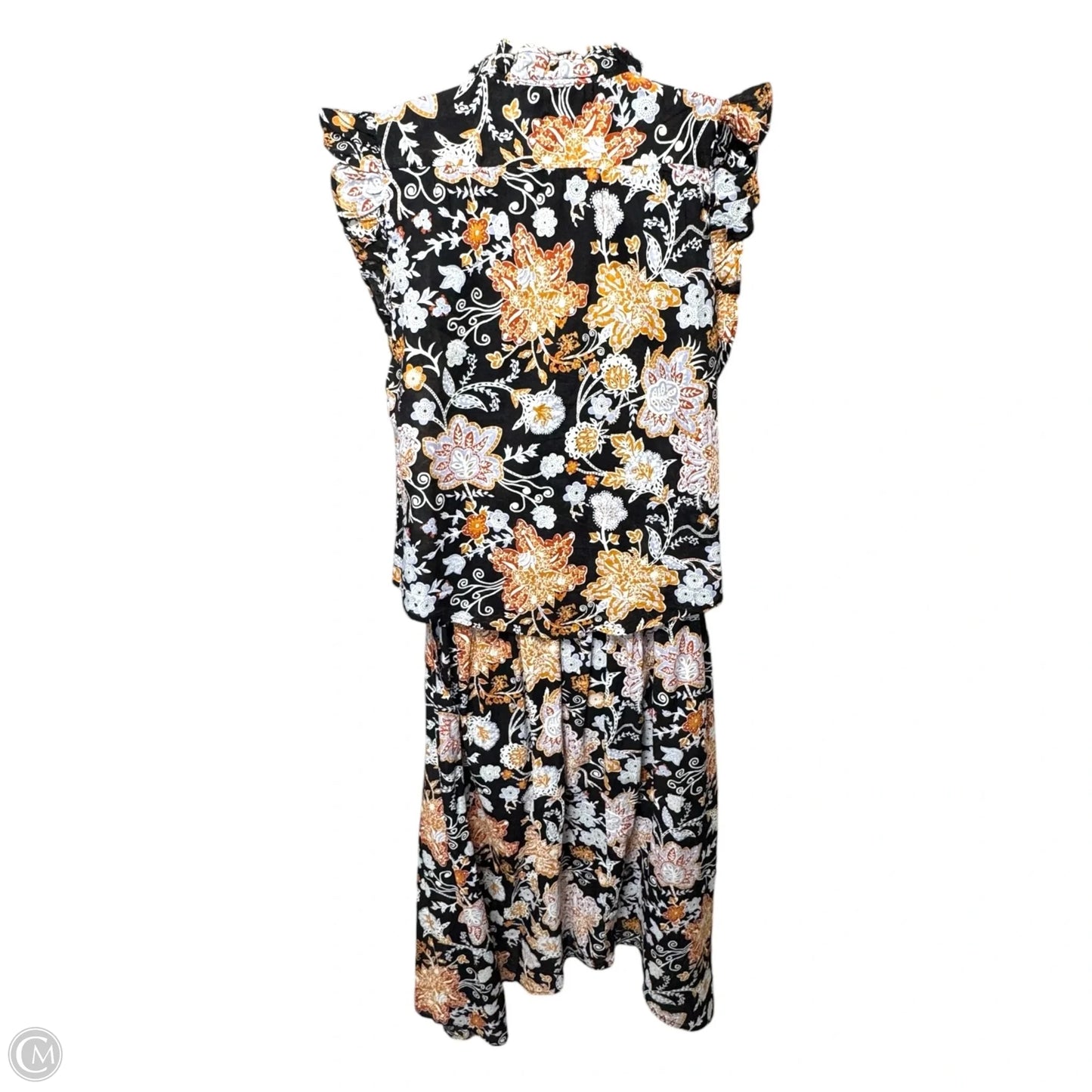 Skirt Set 2pc By Elan In Floral Print, Size: S