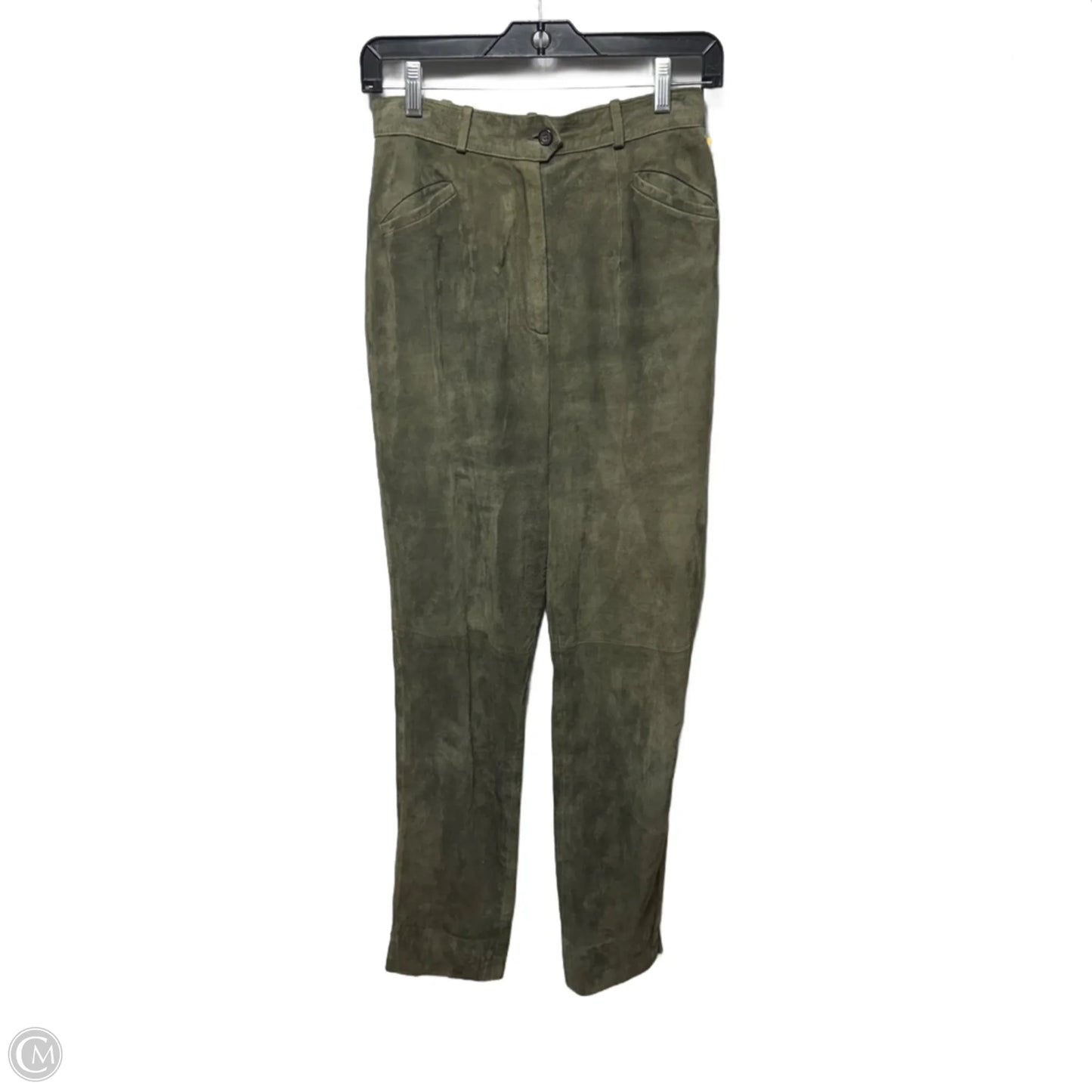 100% Suede Pants By Carlisle In Green, Size: 4