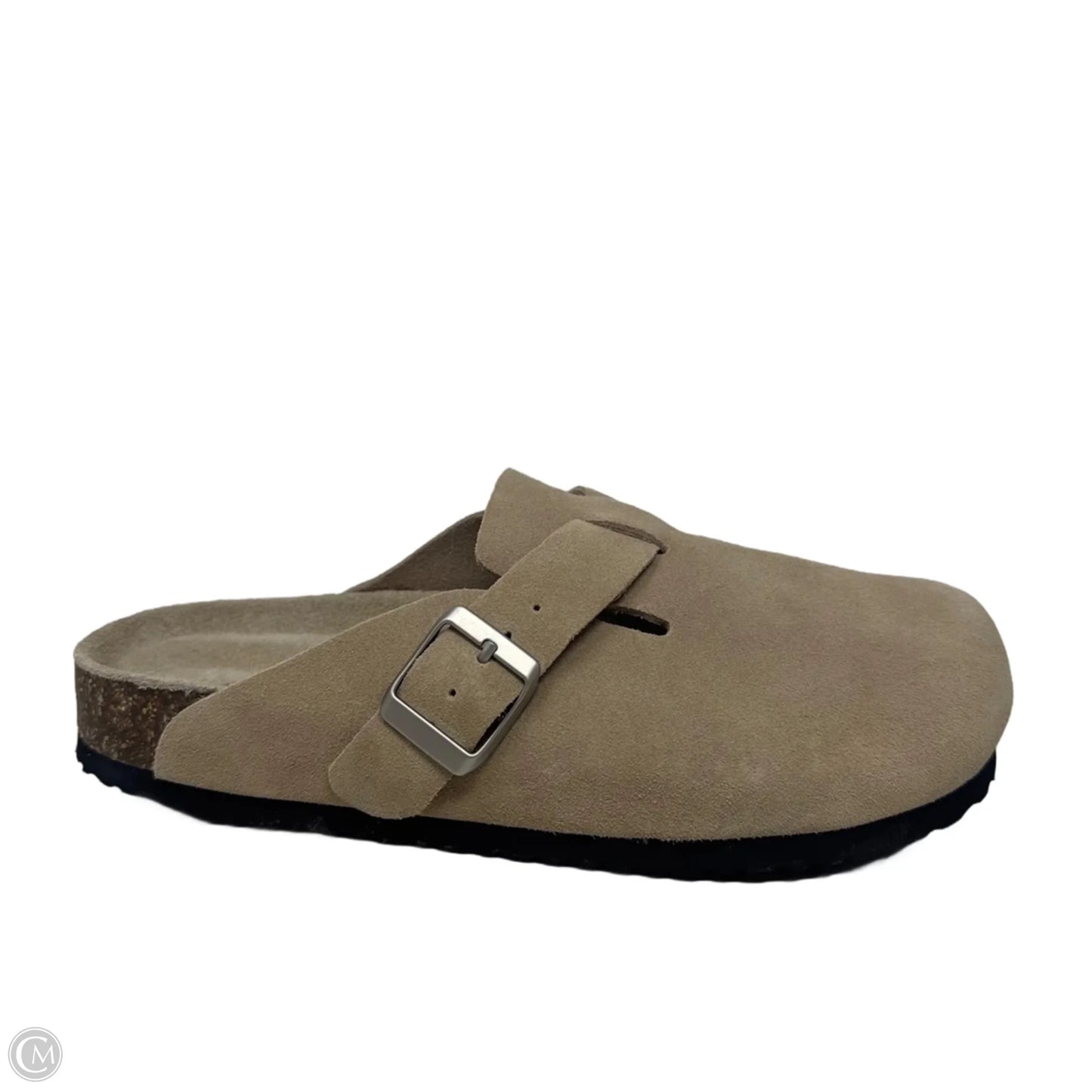 Water Repellent Suede Clog Mules By Quince In Dune, Size: 9