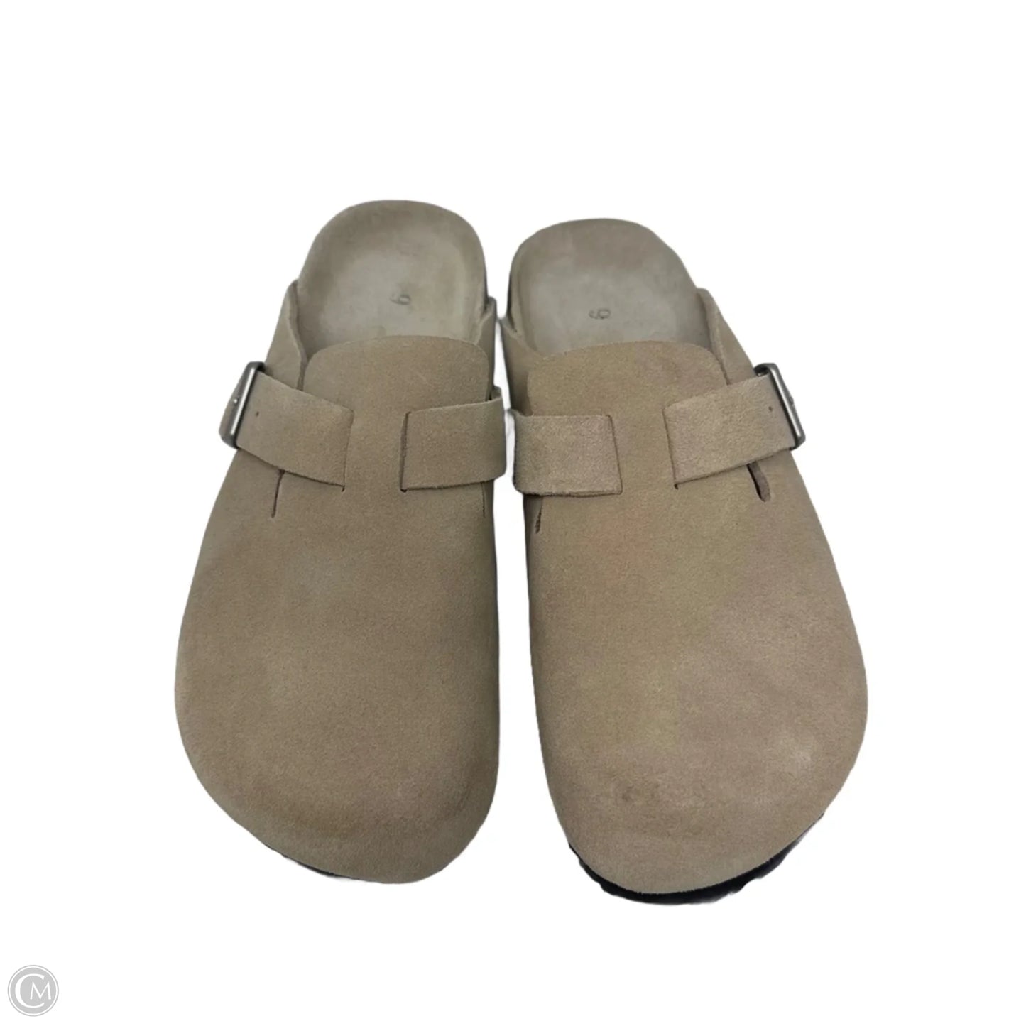 Water Repellent Suede Clog Mules By Quince In Dune, Size: 9