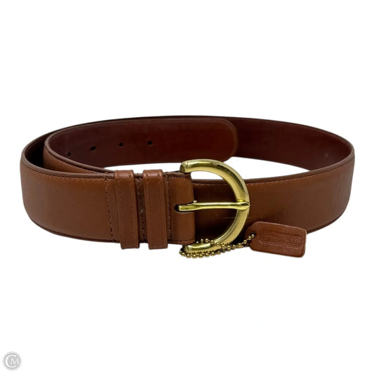 Belt Leather By Coach, Size: Large