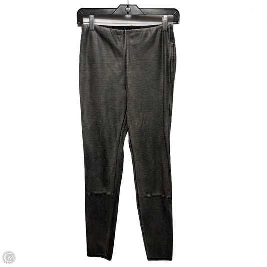 Faux Leather Pants Leggings By Lysse In Grey, Size: S