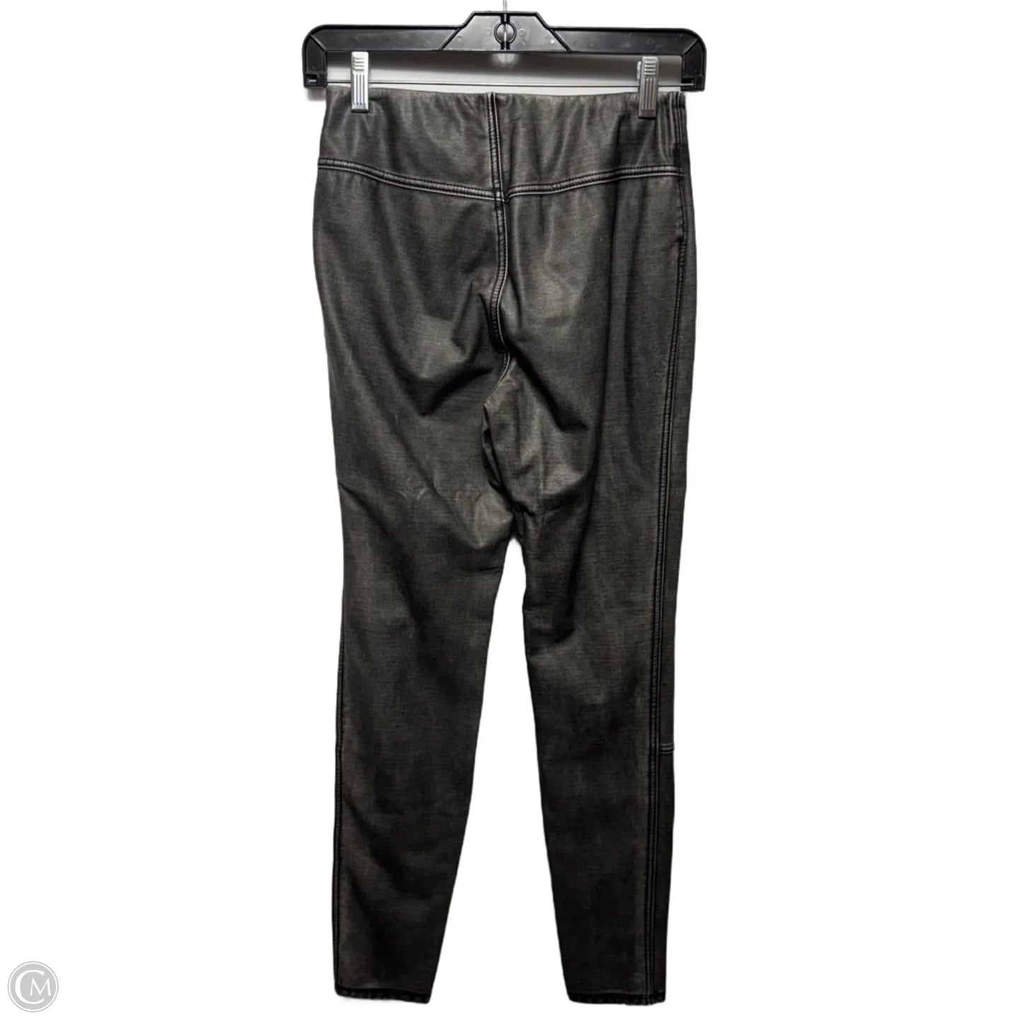 Faux Leather Leggings By Lysse In Grey, Size: S