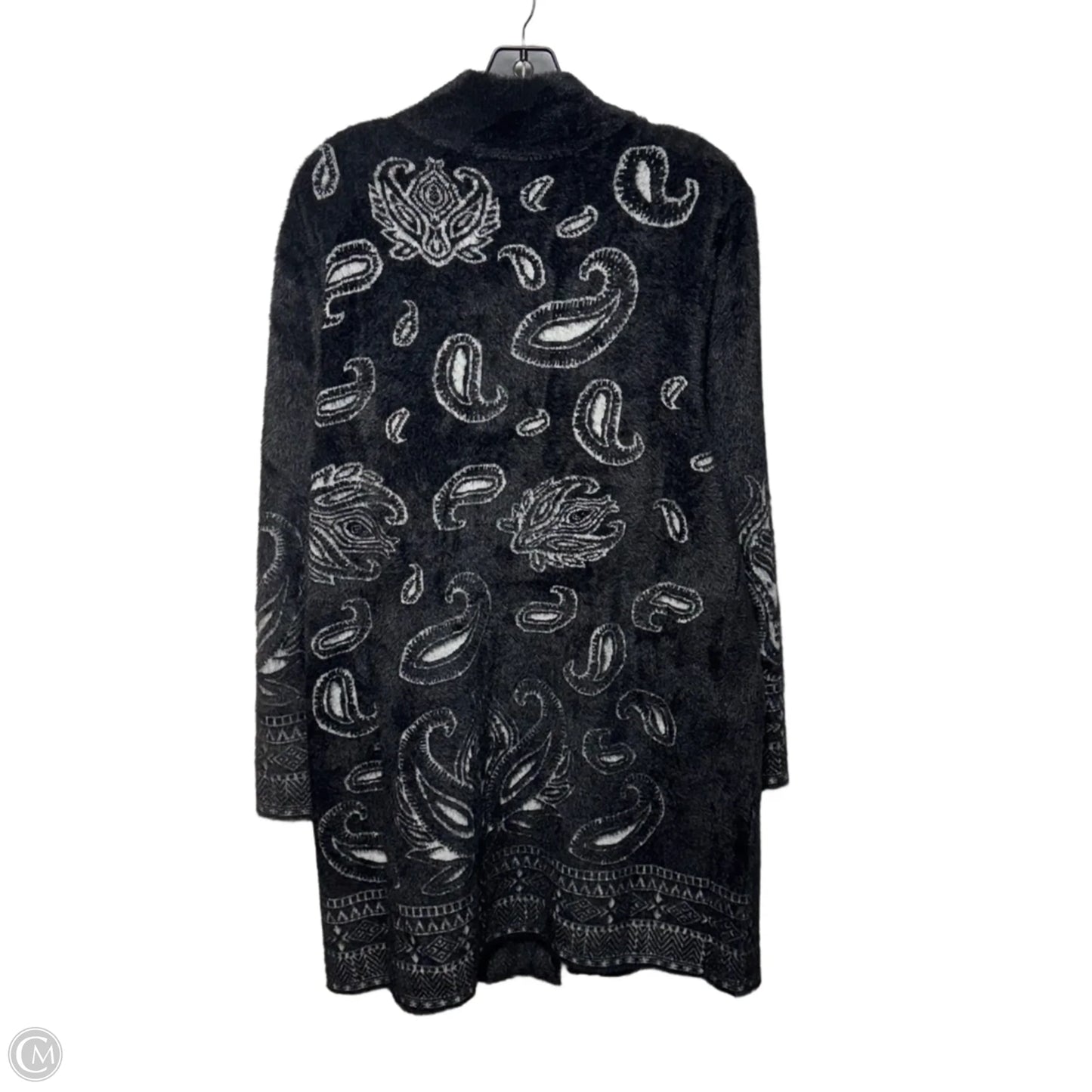 Sweater Cardigan By Andrea Jovine In Black, Size: Xl