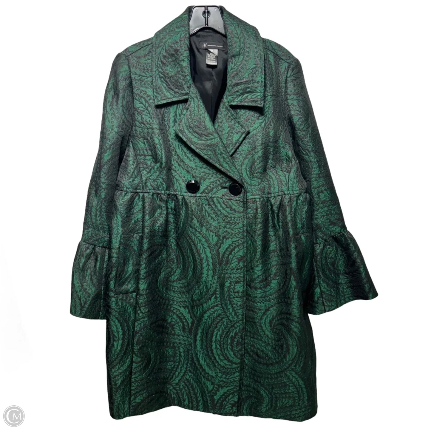 Jacquard Coat By Inc In Green, Size: M