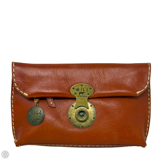 Eva Clutch Leather By Will Leather Goods, Size: Medium
