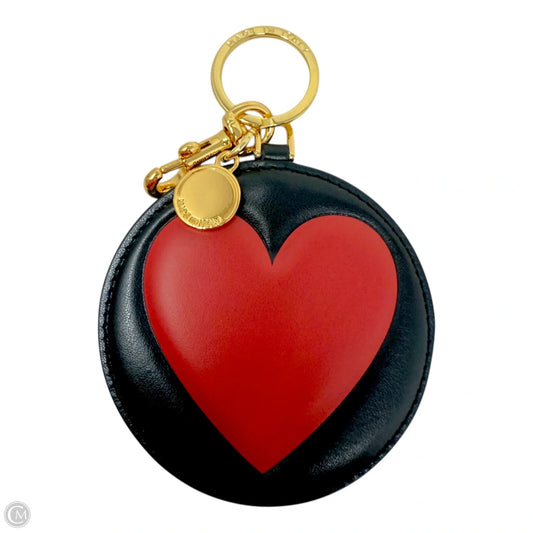 Big Heart Calfskin Keychain Luxury Designer Tag By Moschino