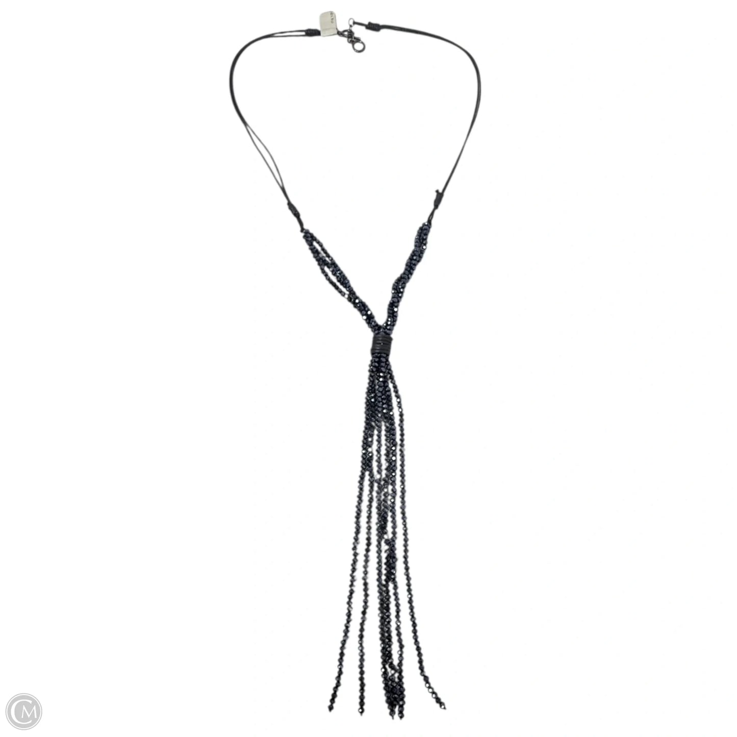 Crystal Tassel & Leather Lariat & Y-drop Necklace