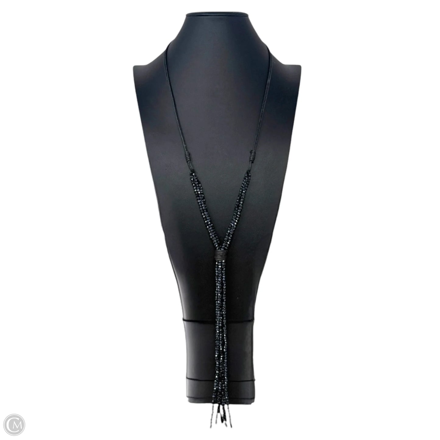 Crystal Tassel & Leather Lariat & Y-drop Necklace