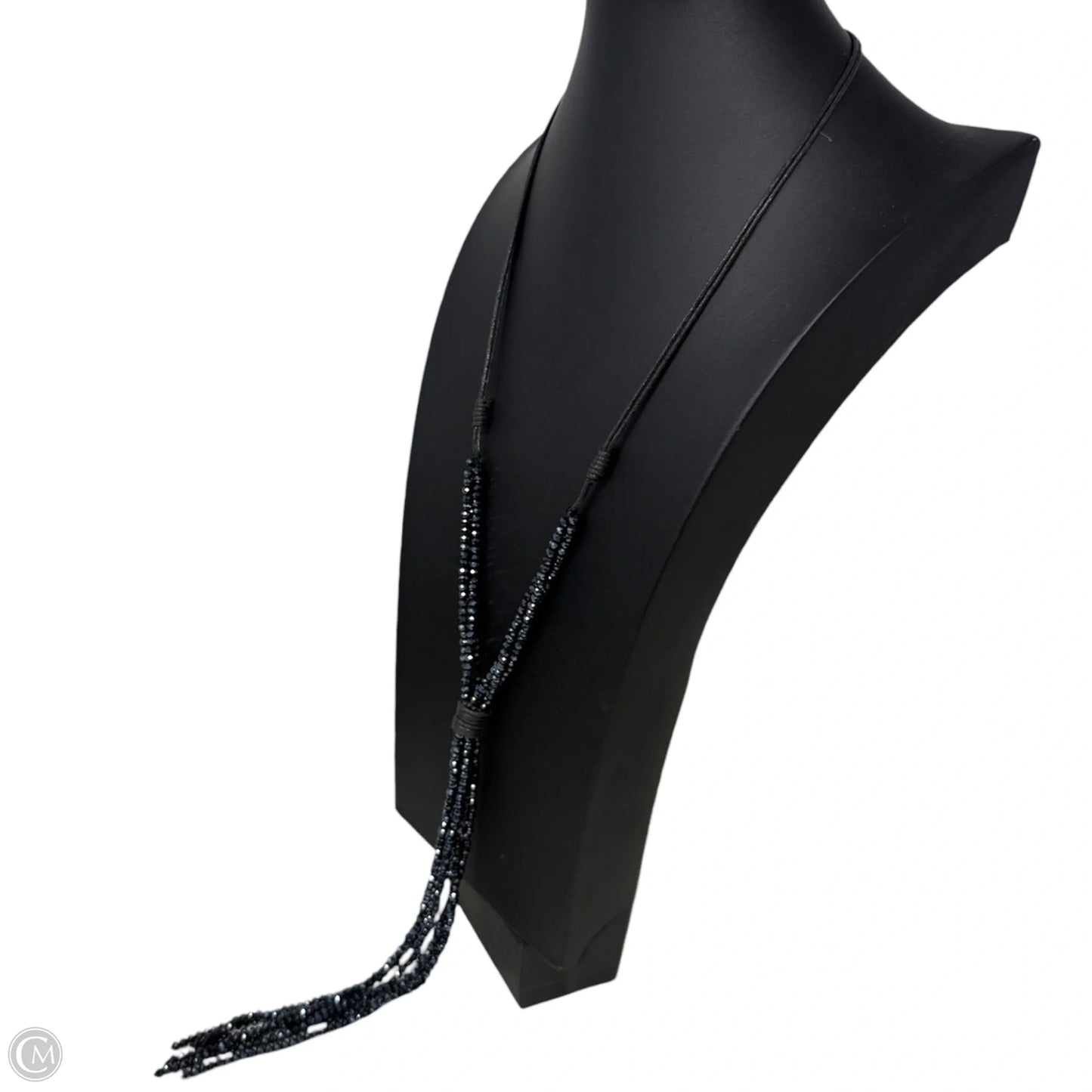 Crystal Tassel & Leather Lariat & Y-drop Necklace