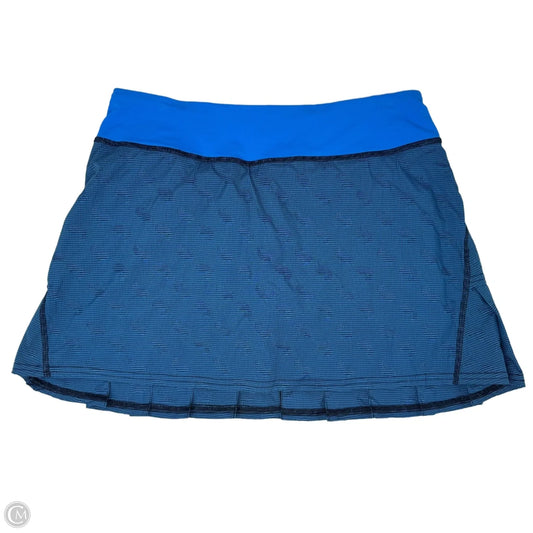 Athletic Skort By Lululemon In Blue, Size: 6 Tall