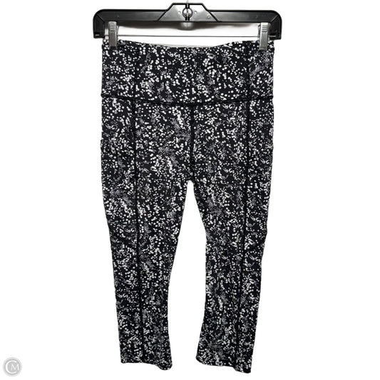 Athletic Leggings By Lululemon In Black & White, Size: 8