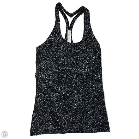 Athletic Tank Top By Lululemon In Black & White, Size: 6