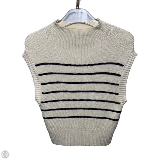 Vest Sweater By Maeve In Striped Pattern, Size: Xs