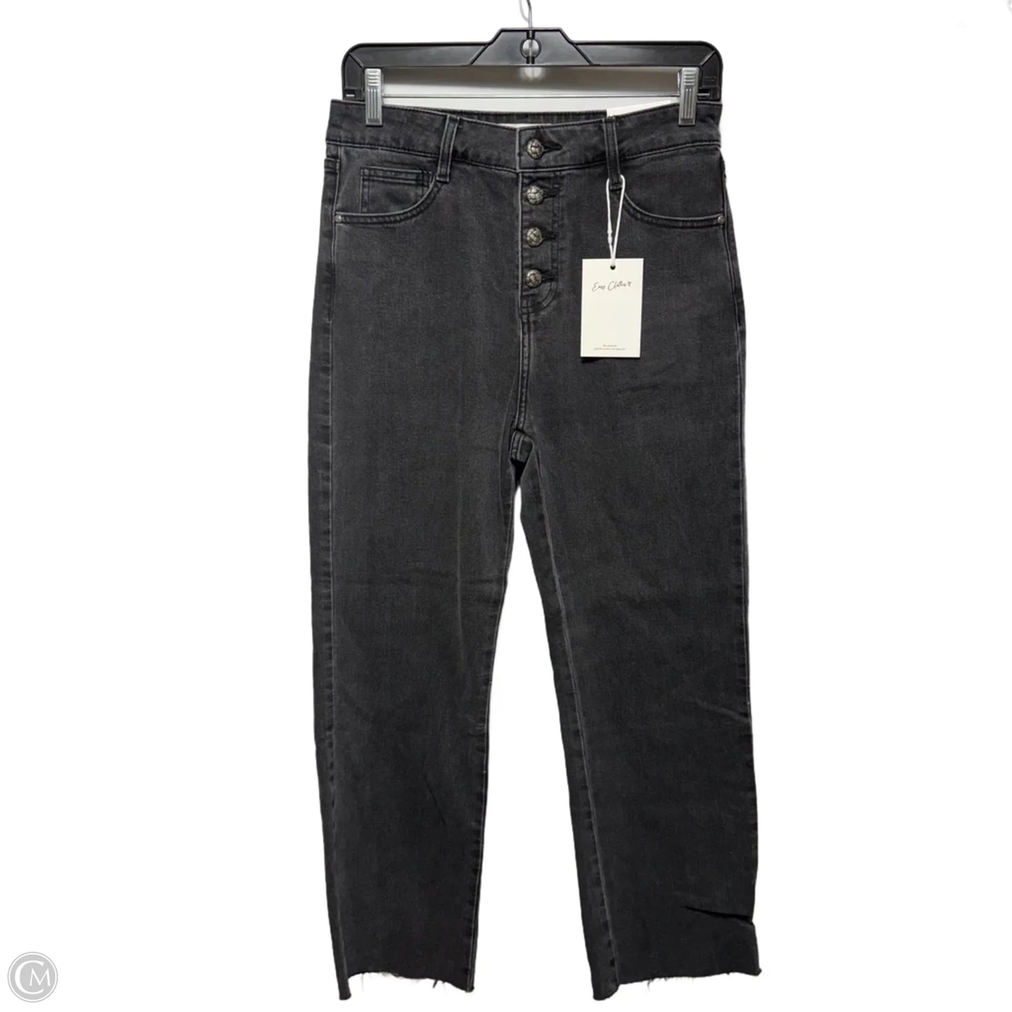 Ankle Straight Jeans By Easy Clothes In Grey, Size: 30