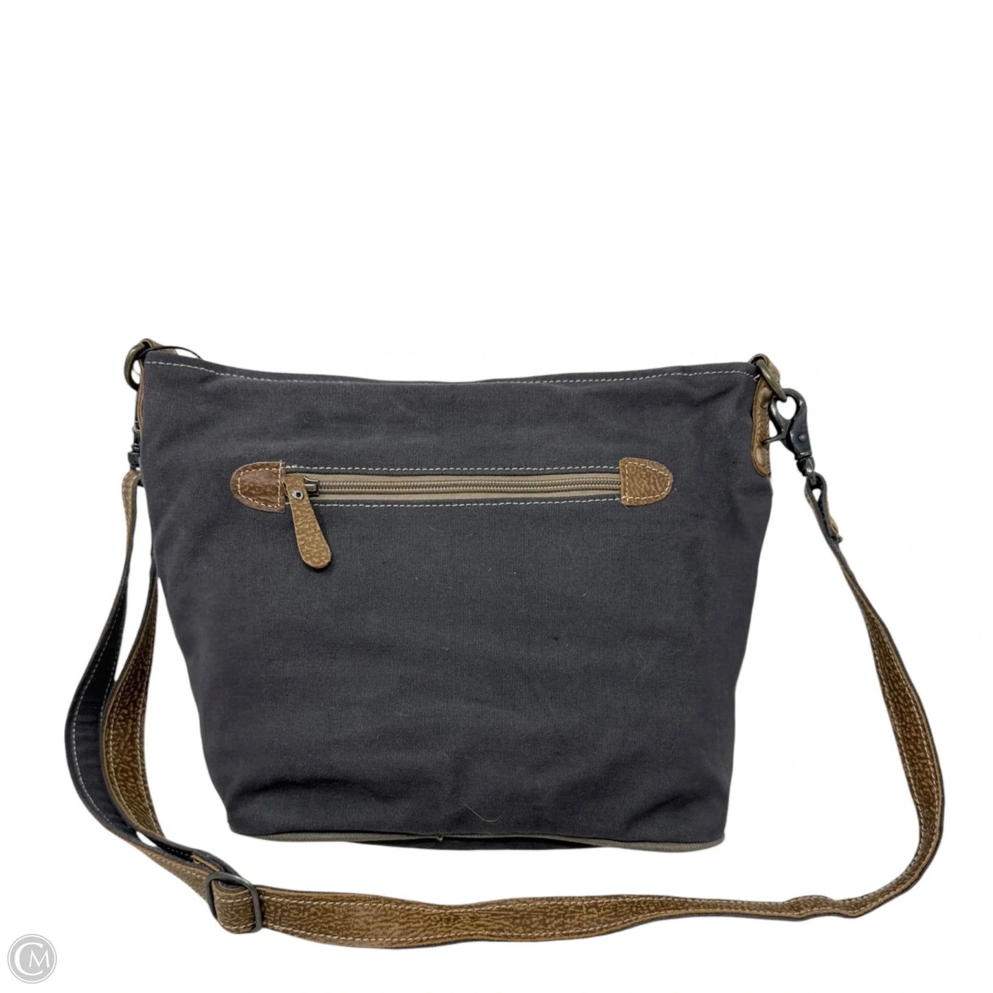 Handbag Leather By Myra, Size: Medium