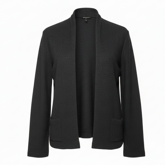 Wool Blazer By Eileen Fisher In Grey, Size: S