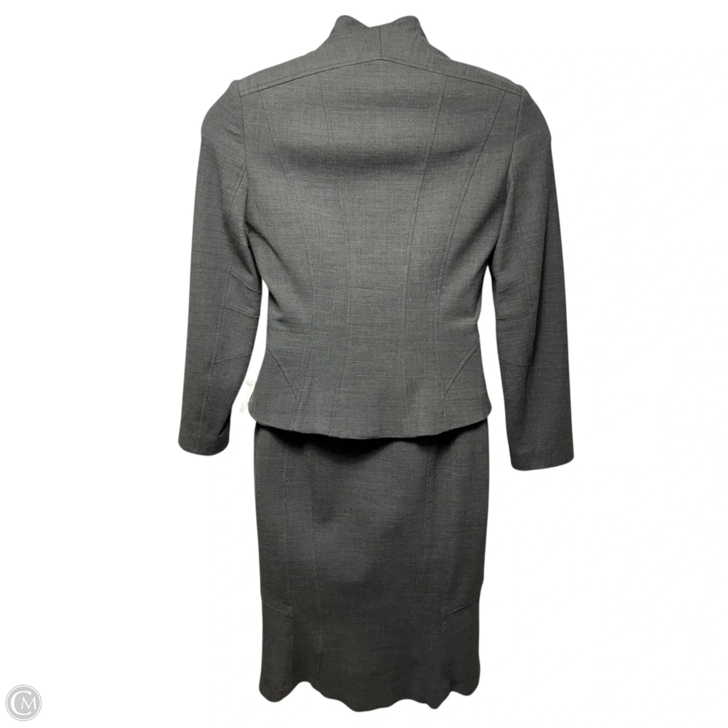 Structured Wool Blend Dress & Blazer Set 2pc By Yigal Azrouel In Grey, Size: 10