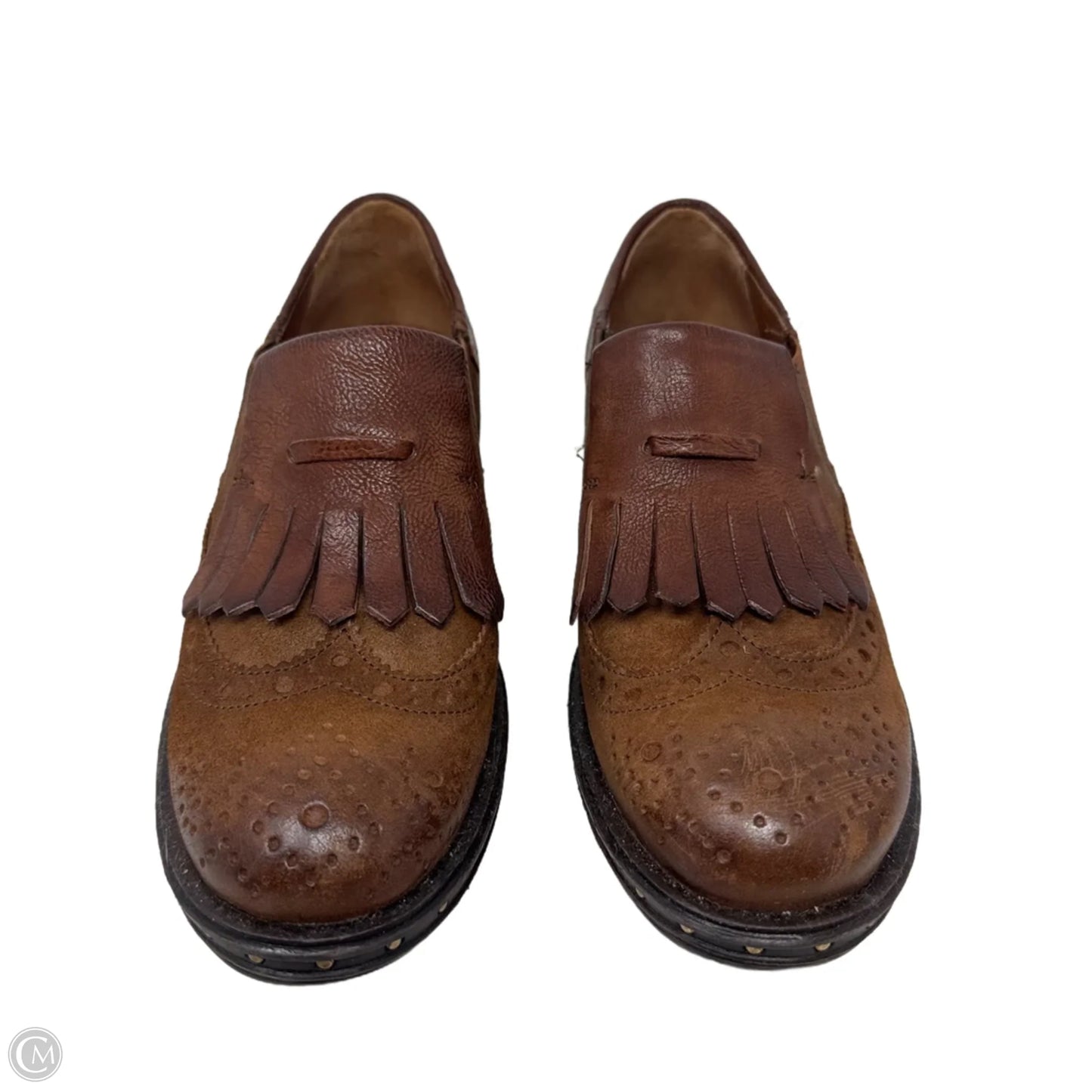 Sasha Kiltie Loafer Shoes Flats By A.S. 98 In Brown, Size: 6